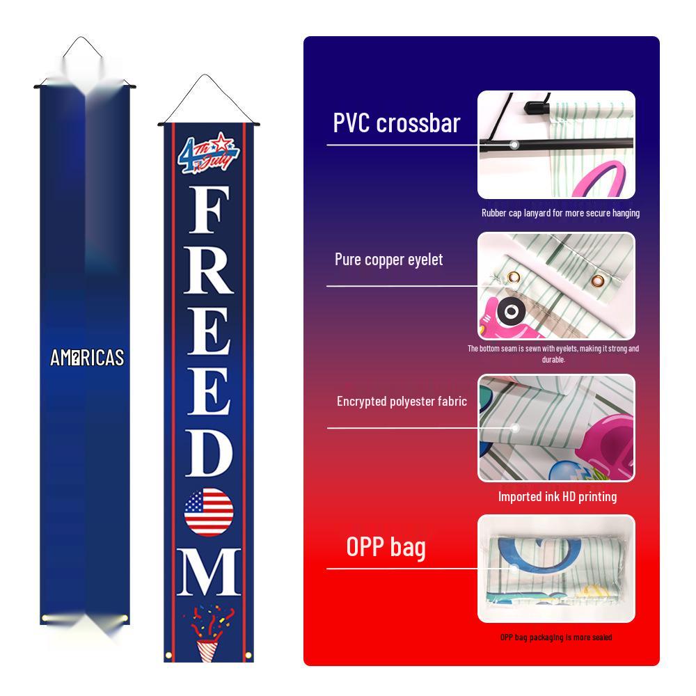 2026 Independence Day Door Curtain: Decorative Festival Hanging for Celebrations