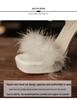 9696-1 Women's Fairy Style Temperament High Heel Sandals with Furry Strap and Thick Heel