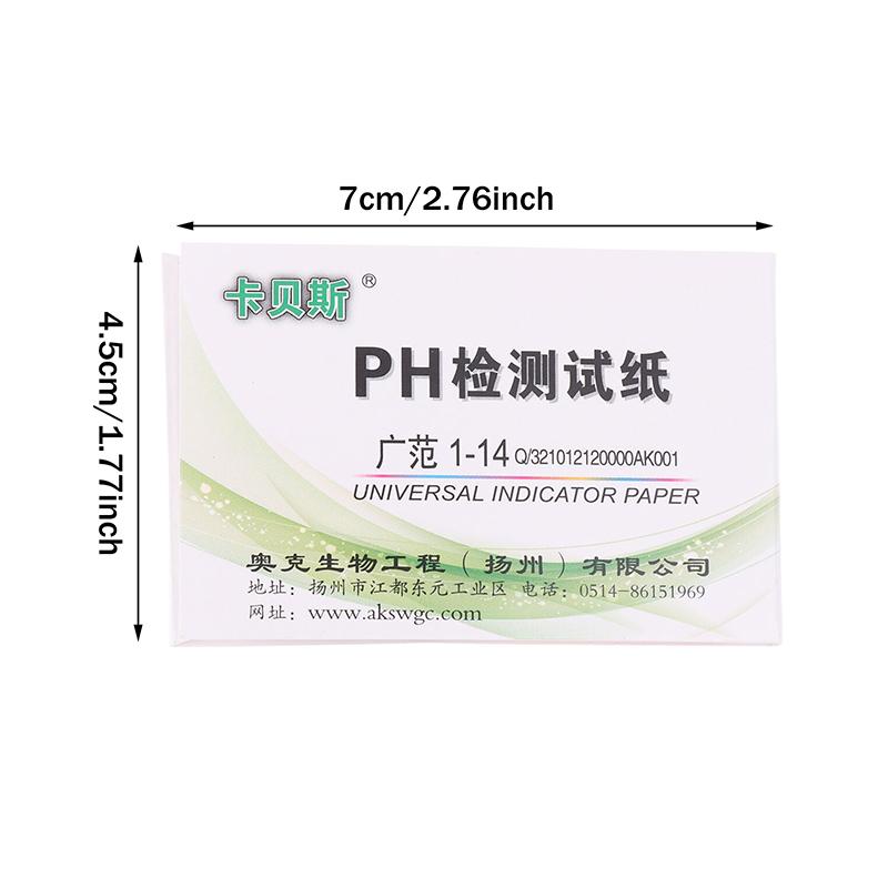 400Pcs/5Books Professional 1-14 Ph Litmus Paper Ph Test Strips Water Cosmetics Soil Acidity Test Strips With Control Card