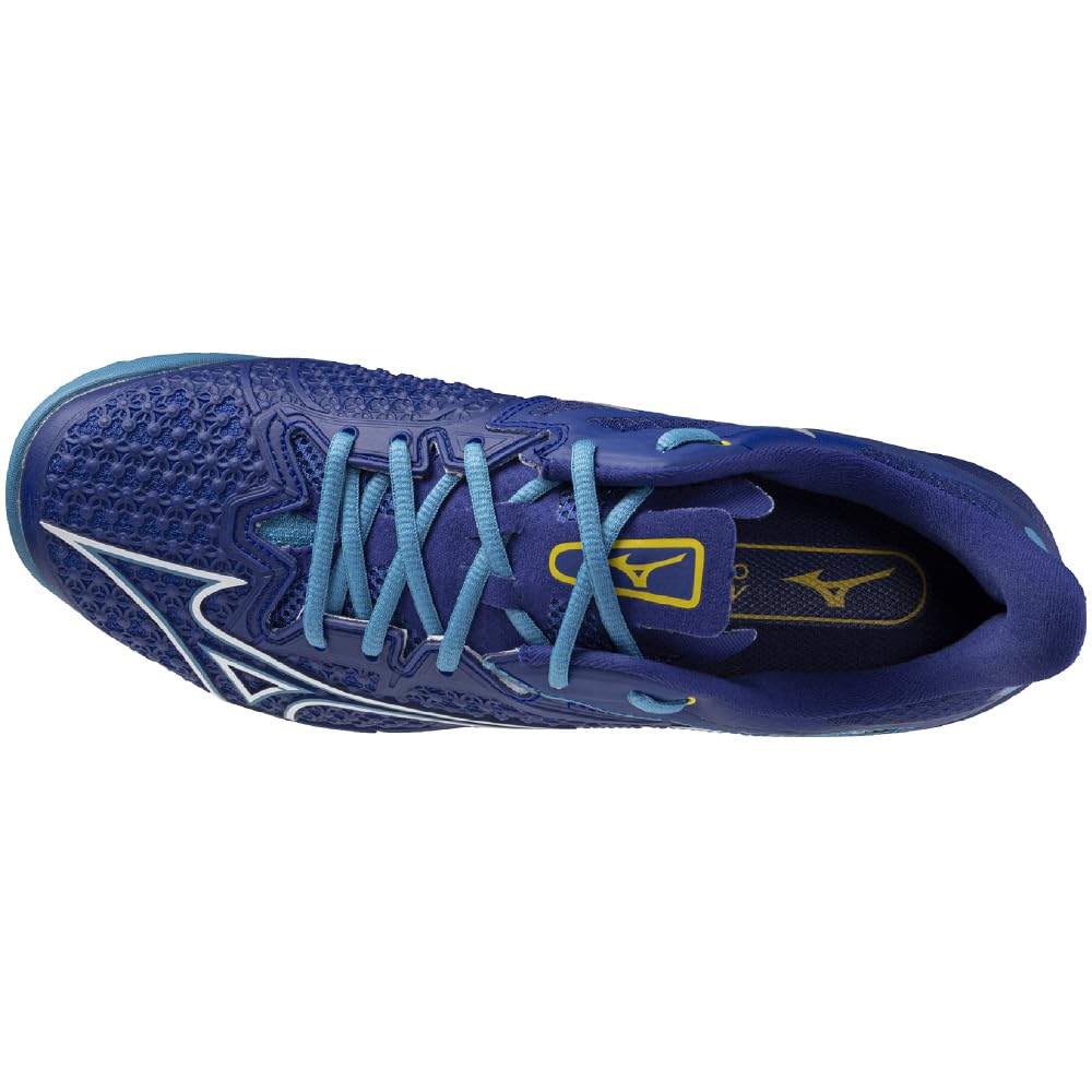 Tennis Shoes Wave Exceed TOUR 6 OC Artificial Grass Court Club Activities Lightweight Soft Tennis Hard Tennis Blue X White Cm 2E [Mizuno] Clay/Sand
