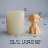 3D Cute Golden Teddy Candle Silicone Molds Handmade Poodle Dog Aromatherapy Gypsum Resin Mold DIY Dog Decoration Ornament Gift