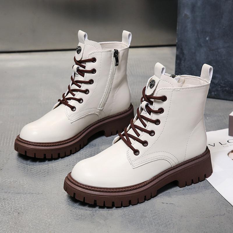 Botas Martin de estilo británico 2022 Nuevos zapatos de mujer Verano Moda  delgada Botas cortas blancas Botas cortas de primavera y otoño Botas  individuales comprar a buen precio — entrega gratuita, reseñas