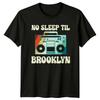 Retro Boombox No Sleep Til Brooklyn Grafické Tričko pro Milovníky Hudby