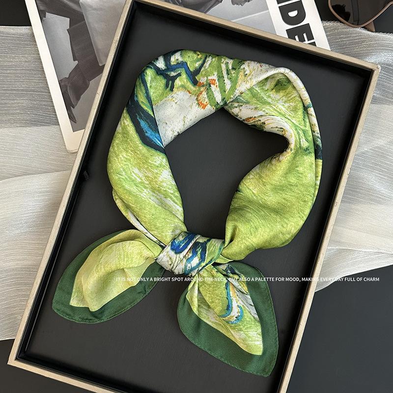 

70 квадратный шарф на шею маленькая шаль новая мода шелковый шарф высококлассный декоративный темпераментный шарф головной платок повязка на голову