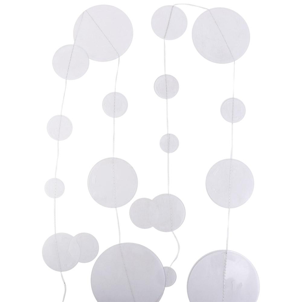 Decor Round Romantic Bubble Circle Banner Bubble Ribbon Bubble Paper Skewers Wall Hanging Garlands
