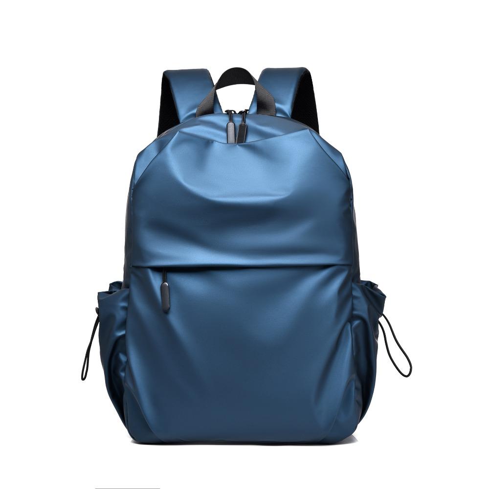 Casual Men's Leather Film Backpack Outdoor Travel Backpack Large Capacity Student Computer Bag Men's Backpack