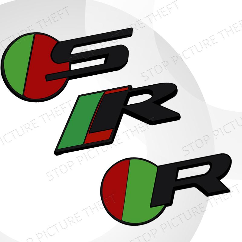 Metal Alloy S R Sport Logo Car Grille Badge Trunk Sticker Decoration Emblem For R-S F-Pace S-Type XE XF XJ XK XJR XFR XEL
