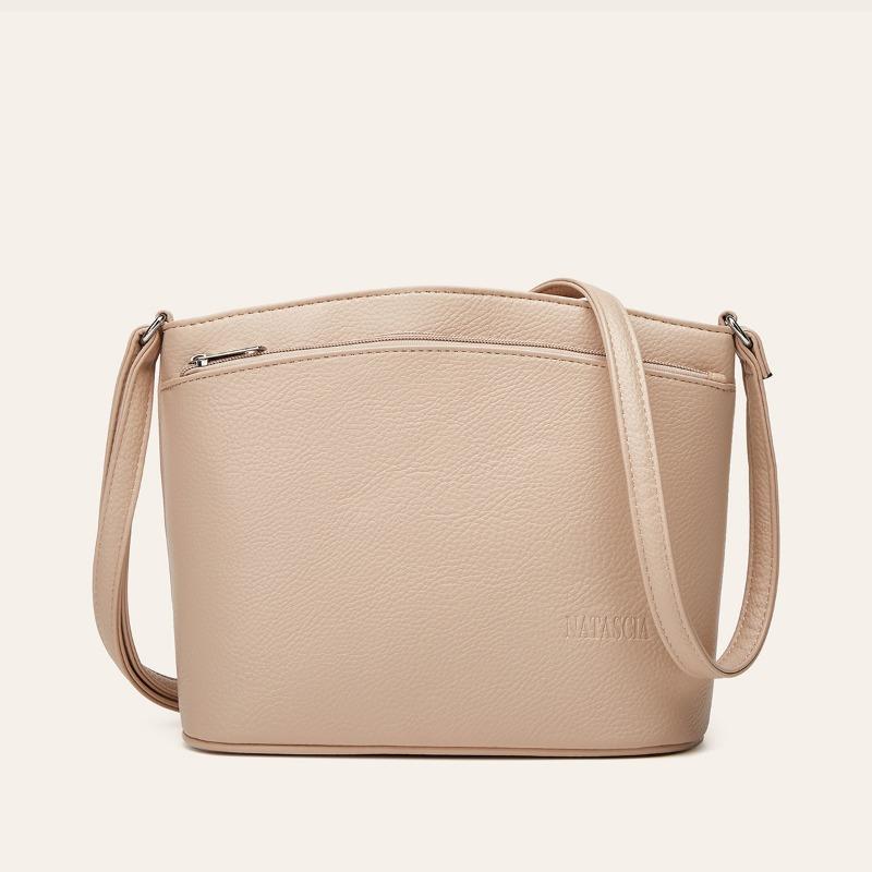 

Стильная сумка через плечо Сумка для матери среднего возраста Досуг Большая вместимость Сумка кроссбоди абрикосовый