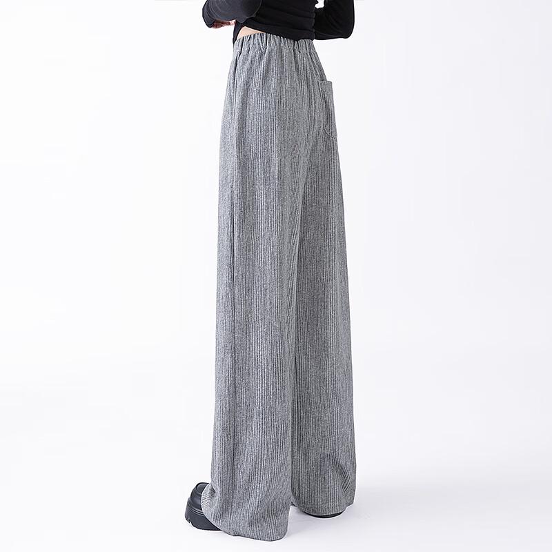 Women's High-Waist Drawstring Wide-Leg Casual Pants