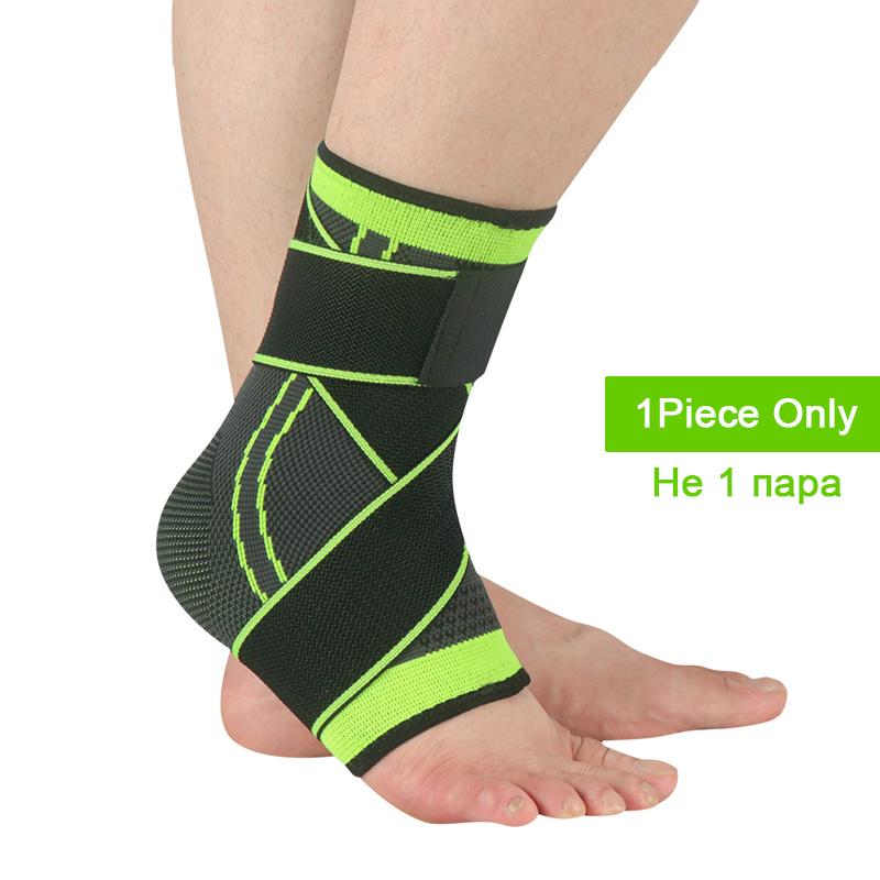 1PC 3D Pressurized Bandage Ankle Support Wrist Sports Gym Badminton Ankle Brace Protector Foot Strap Sleeves Belt Elastic