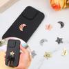 8 Pcs Stars Moon Cell Phone Ring Holder Metal Phone Finger Grip Hook Self-Adhesive Phones Grip Loop for Phones Case DIY Hanging Supplies