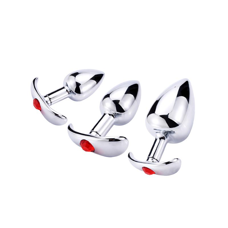 Metal Outdoor Anal Plug Stainless Steels Anchor Base Butt Plug Prostate Massager Anal Masturbator Dildos Adult Sex Toys