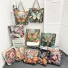 Butterfly Three-dimensional Embroidery Women's Bag Craft Casual Large Tote Capacity Bag