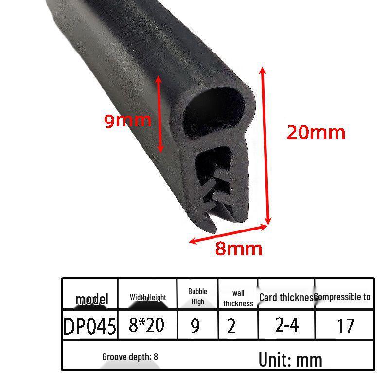 Customizable EPDM U-Shaped Rubber Sealing Strip for Electrical Cabinets and Car Doors