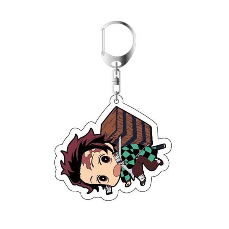 Demon Slayer Kimetsu No Yaiba Infinity Castle Acrylic Key Ring Kamado Nezuko Tokitou Muichirou Action Model Figure Toys Premium Quality