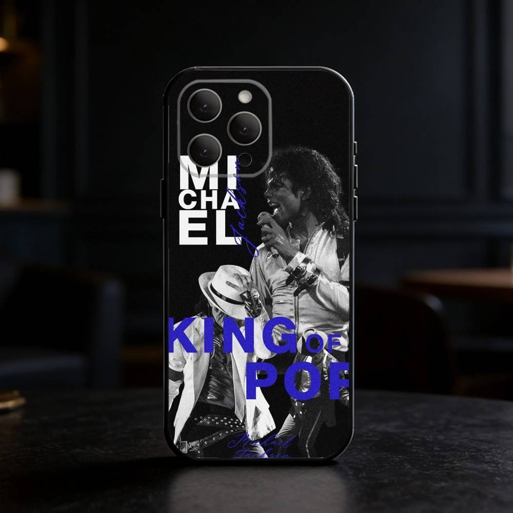 Michael Jackson Phone Case For iPhone 17,16,15,14,13,12,11 Plus,Pro,Max,Mini Silicone black Soft Cover