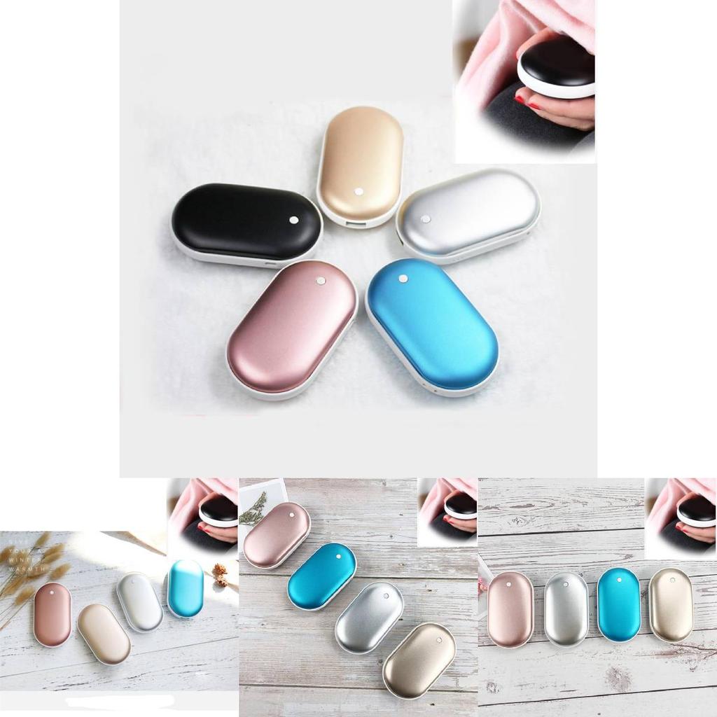 Premium USB Wiederaufladbarer Handwärmer mit doppelseitiger Heizfunktion und stilvollem Design