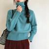 Fashion Trendy Loose Turtleneck Women Sweater Autumn Winter New Retro Korean Lazy Style Inner Top