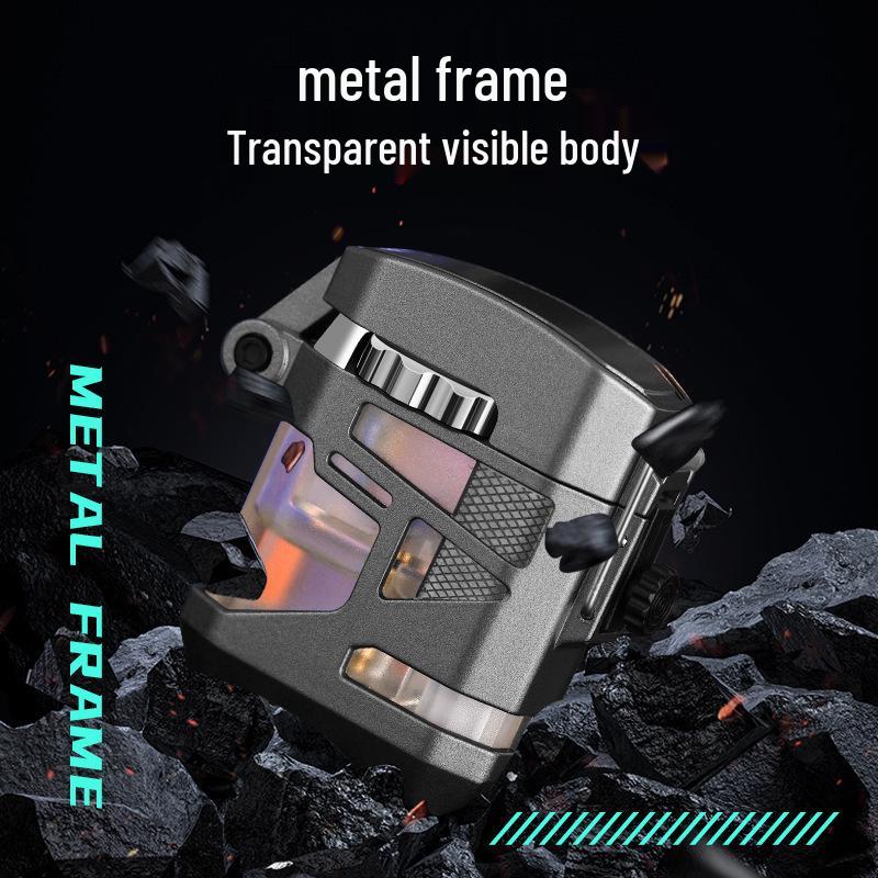 Oupao 921 Windproof Transparent Luminous Mecha Lighter