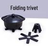 Large Folding Heat-Resistant Pot Holder and Placemat for Kitchen and Dining Table