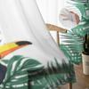 Tropical Palm Tree And Toucan Bird Sheer Curtains For Bedroom Living Room Tulle Curtains For Kitchen Window Voile Curtains