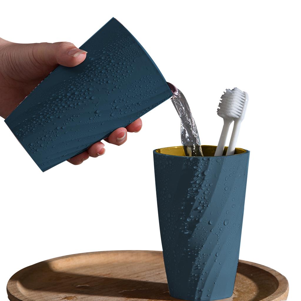 Toothbrush Cup Double-layer Bathroom Toothbrush Holders Innovative Bathroom Tumbler Reusable Drinking Cups For Tooth Brushing