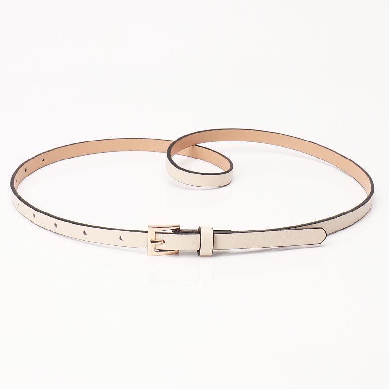 Frühling/Sommer Damen PU Leder Dünner Taillengürtel - Vielseitig Mehrfarbig Dekorativ für Kleider & Anzüge