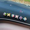 6pcs Small Car Windmill Ornaments | ABS Candy Color Rotating Gyroscope Adorable Auto Ornaments for Girls - Windmill Decor