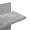 Wall Shelf Concrete Gray 48.5 X 15 X 101 Cm Engineered Wood