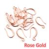20pcs 19x10mm Rhodium Silver Gold Plated Earring Findings Earrings Clasps Hooks Fittings DIY Jewelry Making Accessories Earwire