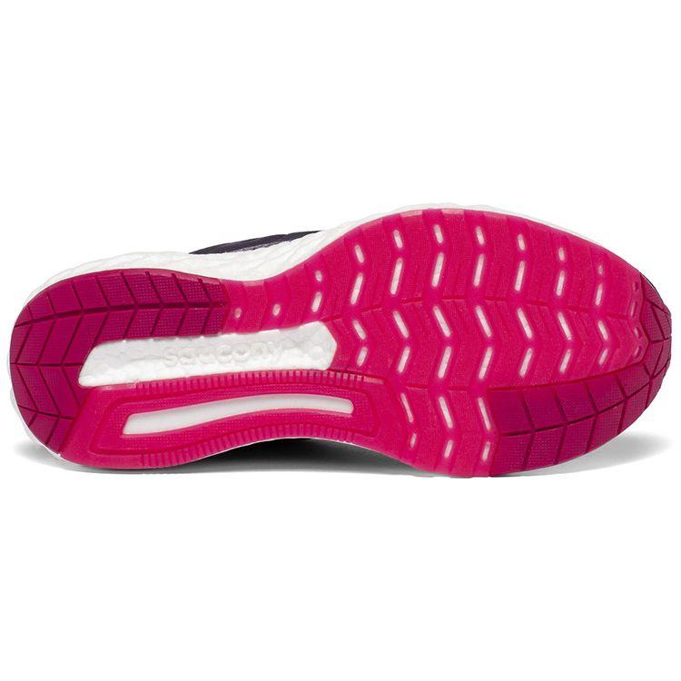 SAUCONY Hurricane 22 Comfortable Mesh Cushioning Lightweight Non-Slip Support Low-Top Running Shoes Women Sneaker Purple Black S10544-20