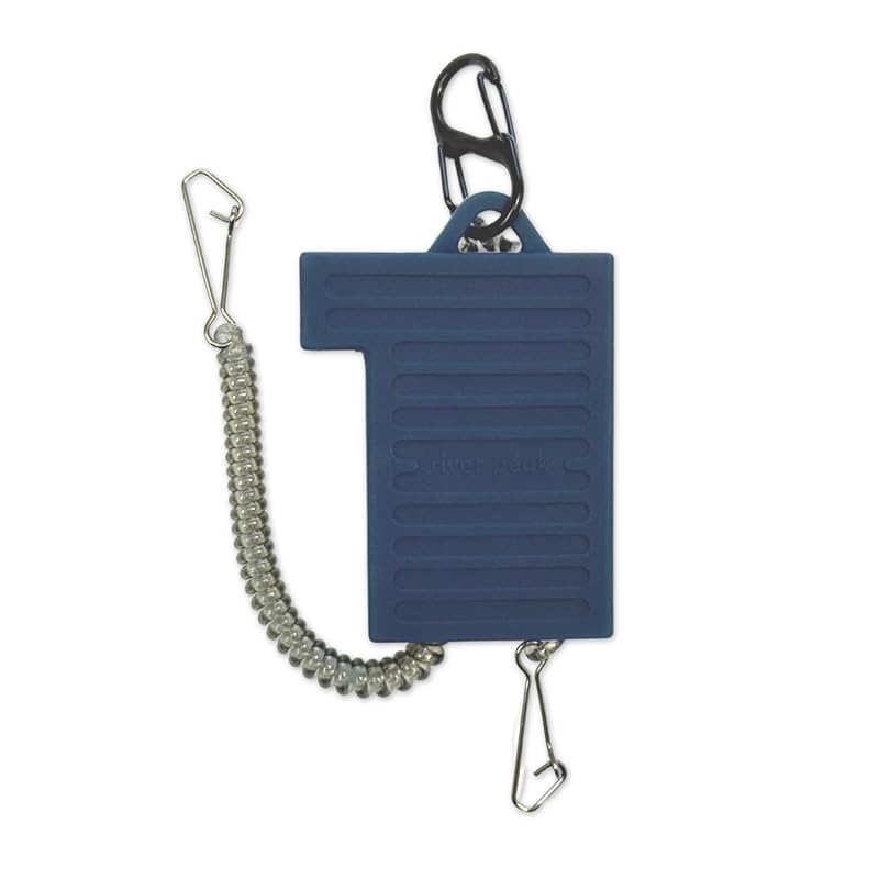 

river peak (River Peak) stream tag dual retractor (04_navy blue)