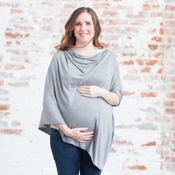 Modesty Stripe Nursing Shawl & Baby Car Cover - Anti-Exposure Scarf