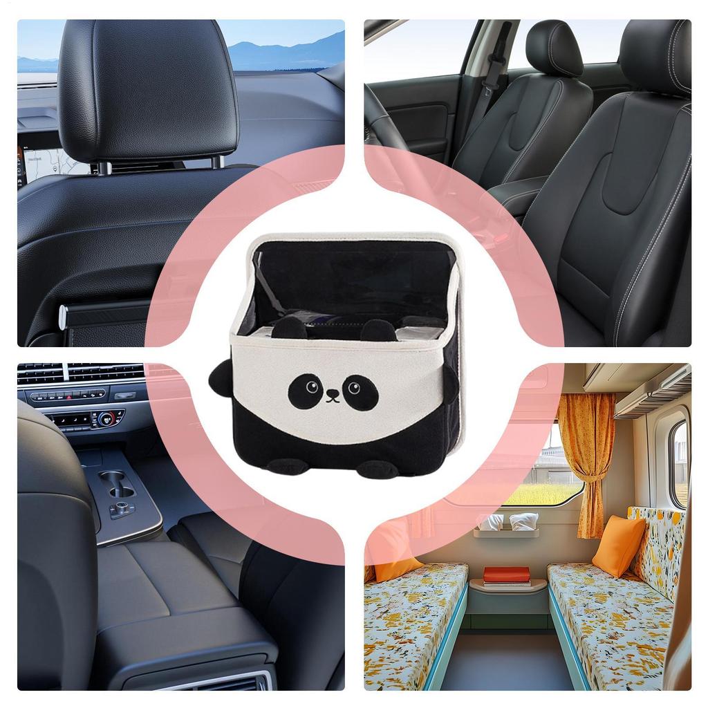 Backseat Trash Can Wear-Resistant Soft Storage Bag Auto Backseat Caddy Organizer For Family Friends Mobile Phones Files Toys