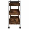 Vidaxl Kitchen Trolley, Smoked Oak, 50X30X70 Cm