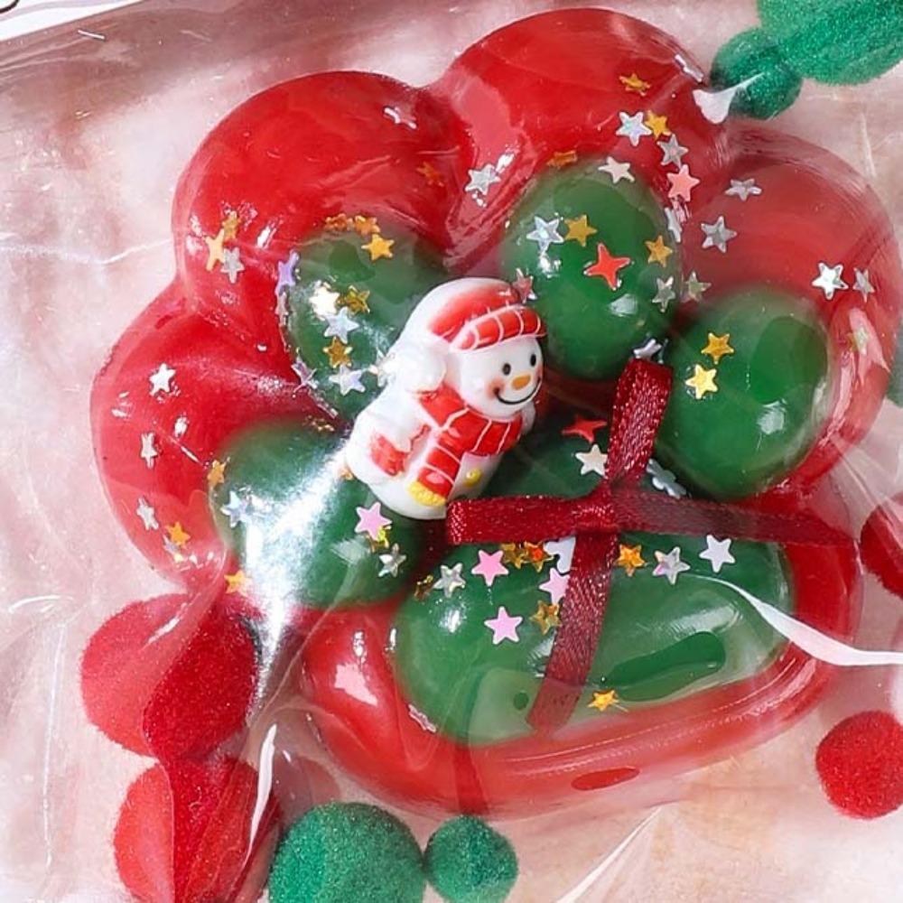 Waffle Christmas Fidget Doll Soft Pinch Food Series Toy Novelty Cat Paw Squeeze Toy  Festival