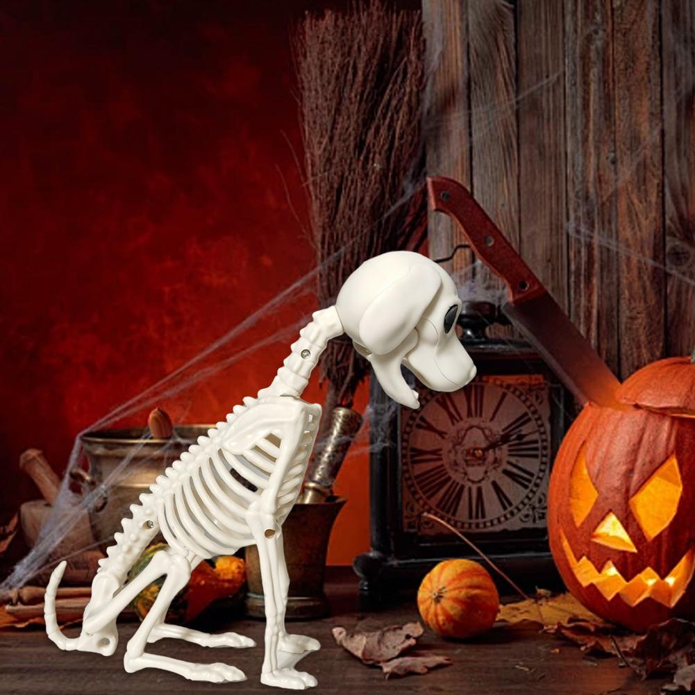 2025 Kreatywna Dekoracja Halloween Pies Szkielet Dekoracja Figurki Przenośny Halloween Szczeniak Szkielet Dekoracja Stołu Na Biurko