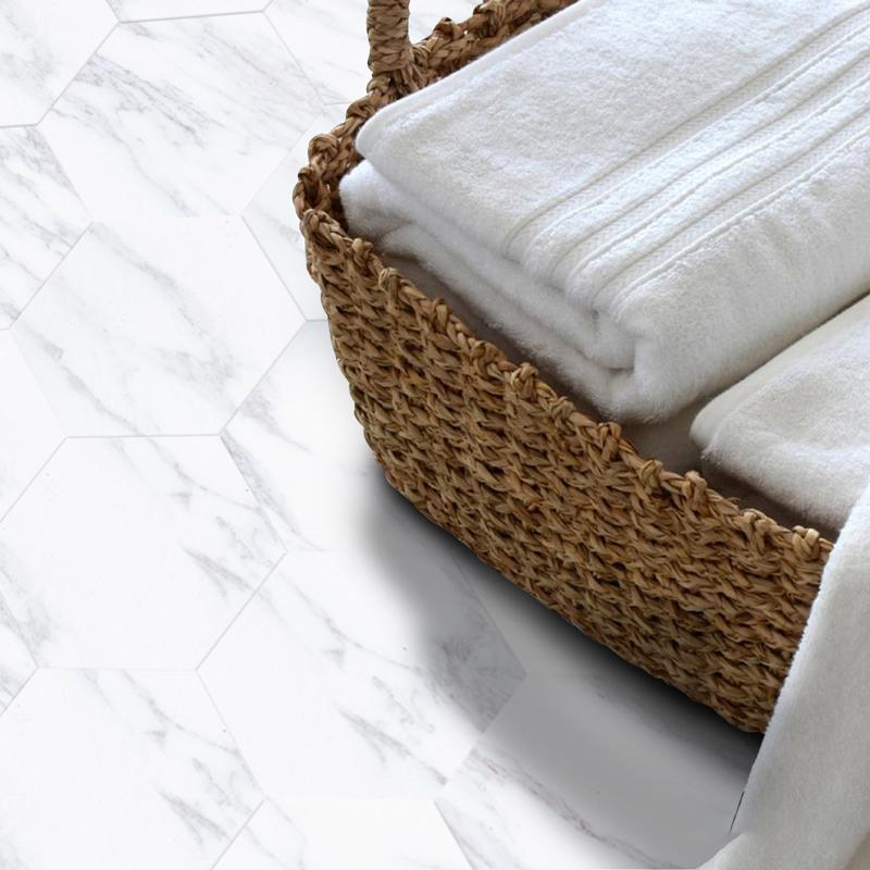 3D Hexagonal Tile Stickers, Self-adhesive Removable Wall Stickers, Waterproof and Moisture Resistant Stickers for Kitchen,10 PCs