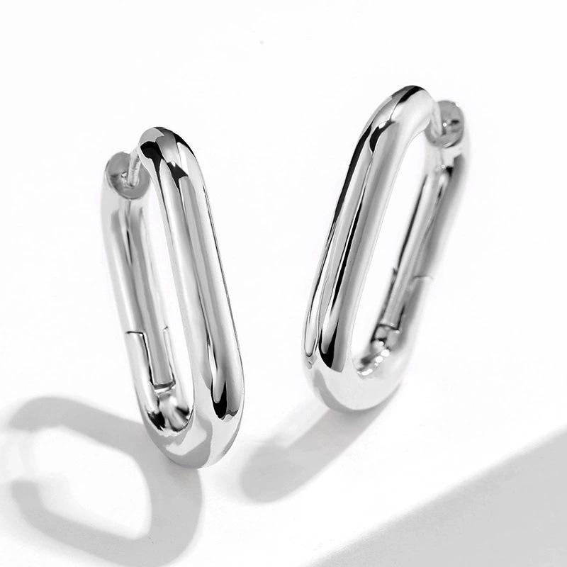 Retro Stainless Steel Fashionable Women s Exaggerated Temperament Earrings