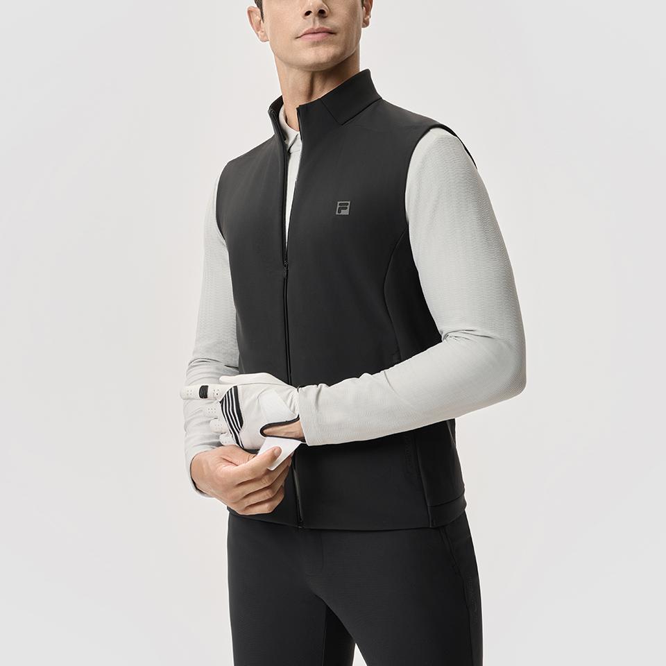 Men's Vest FILA Golf Vest Men's Pitch Black