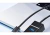 USB 3.0 High-Speed Multi-Port Hub with Vertical Extension for Laptops and Desktops.