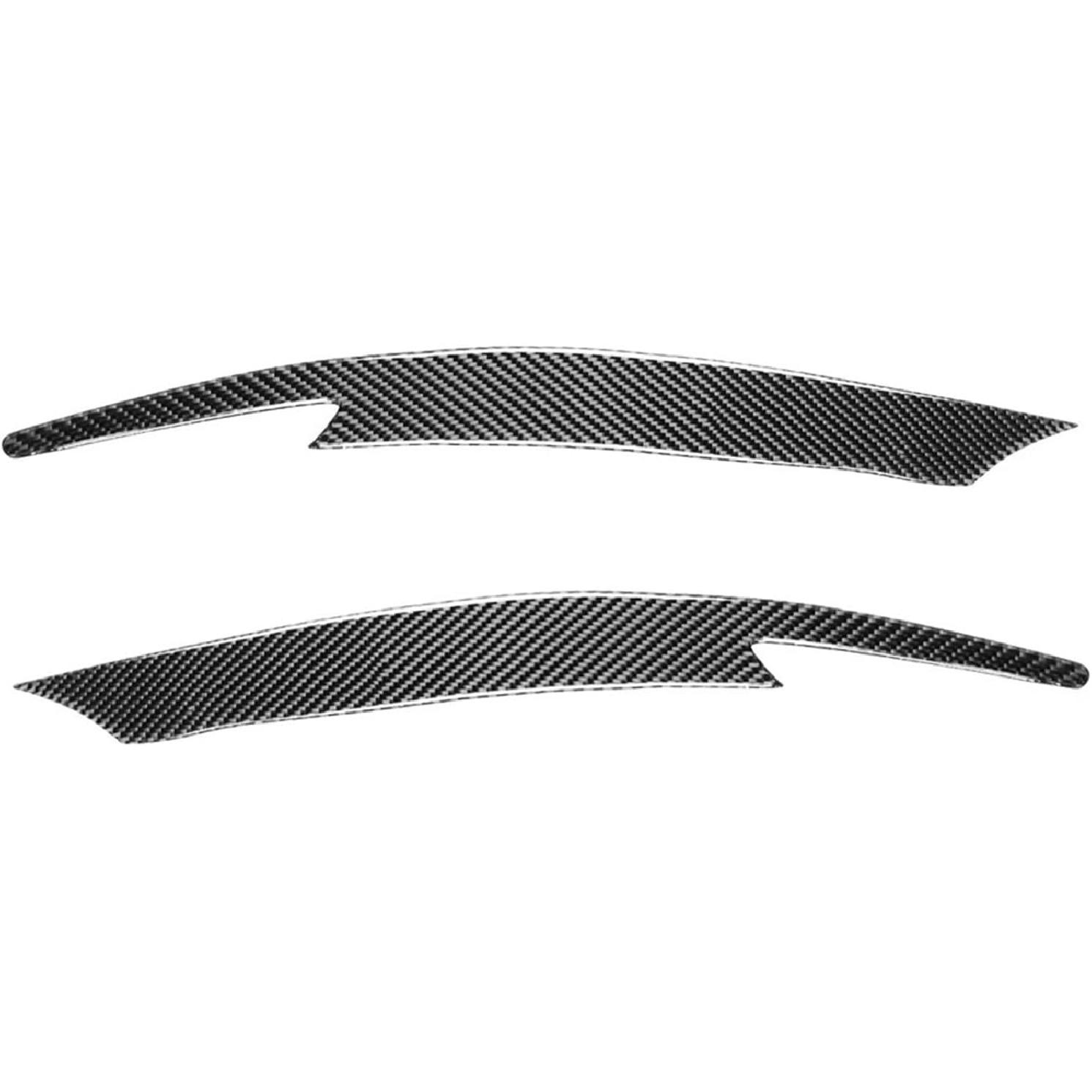 

Carbon Fiber Car Headlight Eyebrow Eyelid Cover Trim Sticker ABS Compatible with Subaru Impreza WRX STi X 10th 2008-2011
