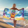 Colorful Cartoon Pineapple Beach Towel Soft Microfiber Quick Dry Sand Free Lightweight for Pool Vacation Camping
