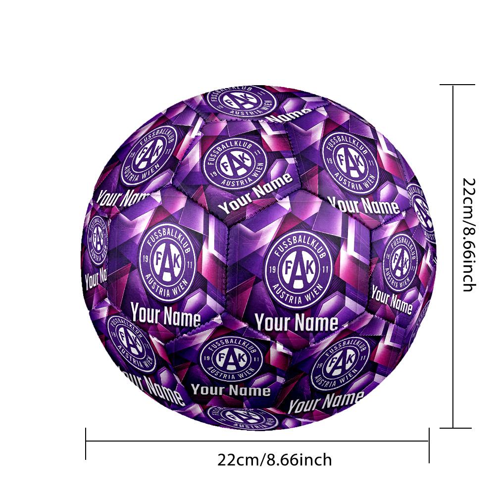 Personalized Size 5 Football Austria Wien FC Pattern Outdoor Game Sports Ball Gift