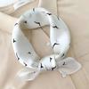Gift silk scarves High-end silk streamer printed small square scarves Women's versatile trend square silk scarves