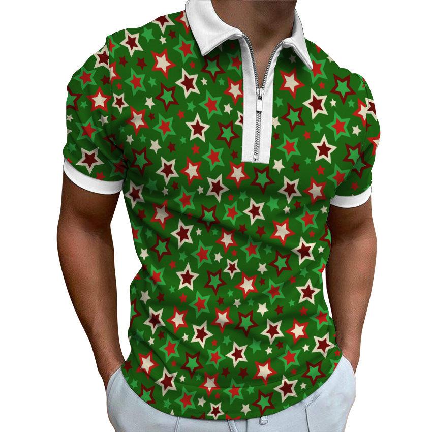 Modern short-sleeve polo shirt, casual and comfy daily wear.