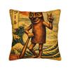 Tung Tung Tung Sahur chasing Tralalero Tralala Pillow Case  Graphic Pillow Cover For Living Room Sofa Funny Pillowcases