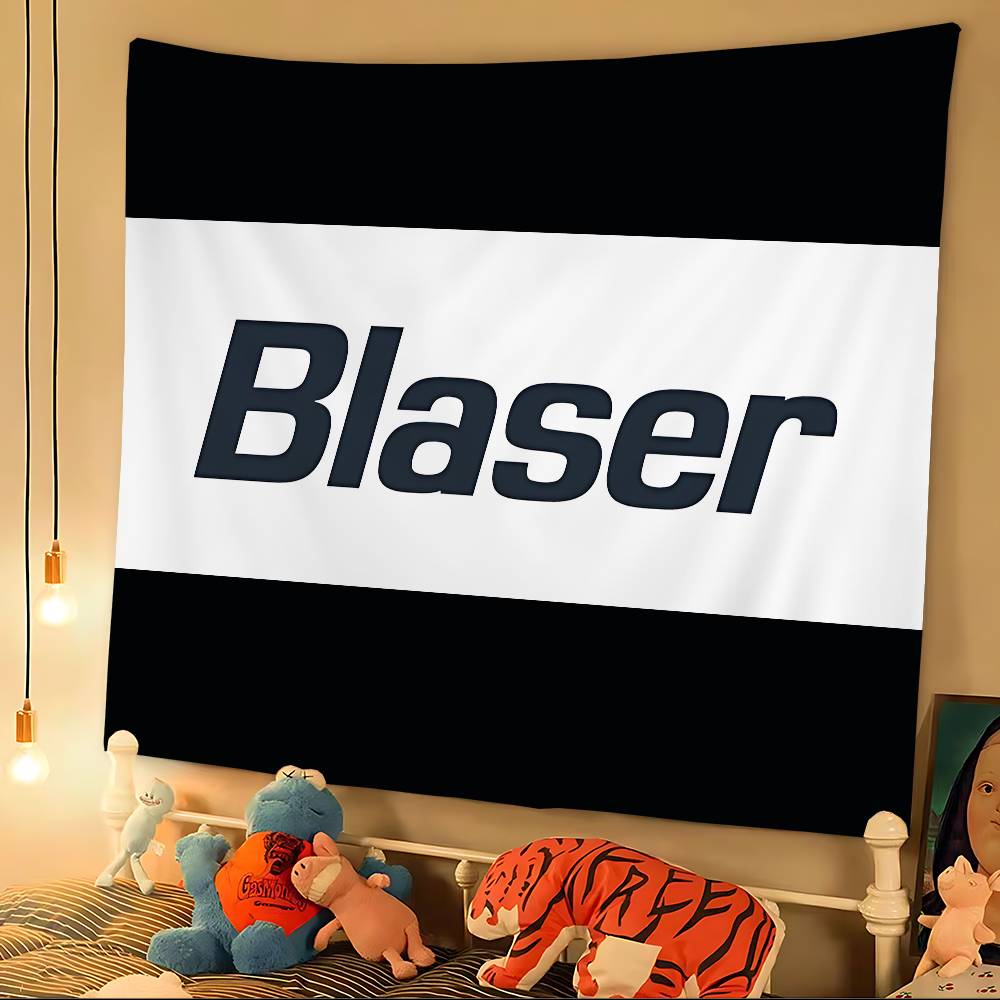 Blaser Logo Tapestry Art Printing Japanese Wall Tapestry Anime Wall Hanging Home Decor 60x90 cm