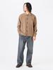 B:MING LIFE STORE by BEAMS Men's Long Sleeve Knit 14 Gauge Half Milan Rib Cardigan, Beige, Size S_92150358286