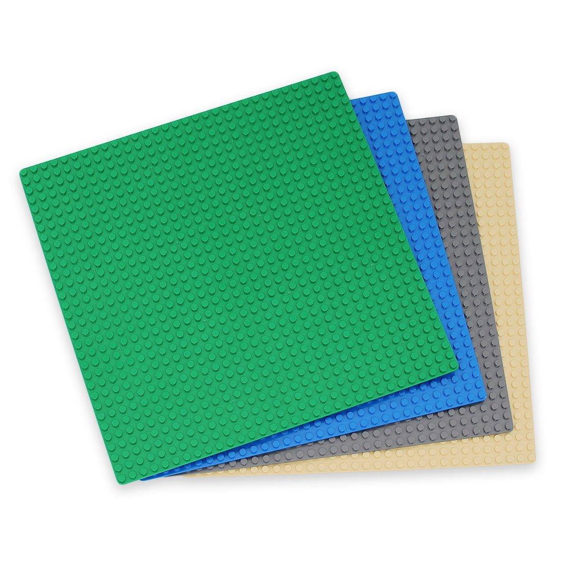 

INIBUD Classic Compatible Baseplate Block Plate, 32x32mm, Green, Dark Gray, Blue, Beige, Set of 4